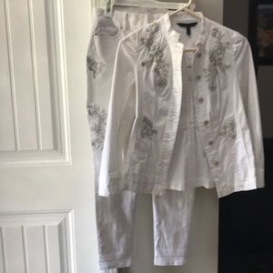 White House black market pants and jacket outfit